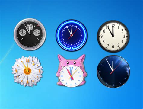 clock gadgets for windows 7.